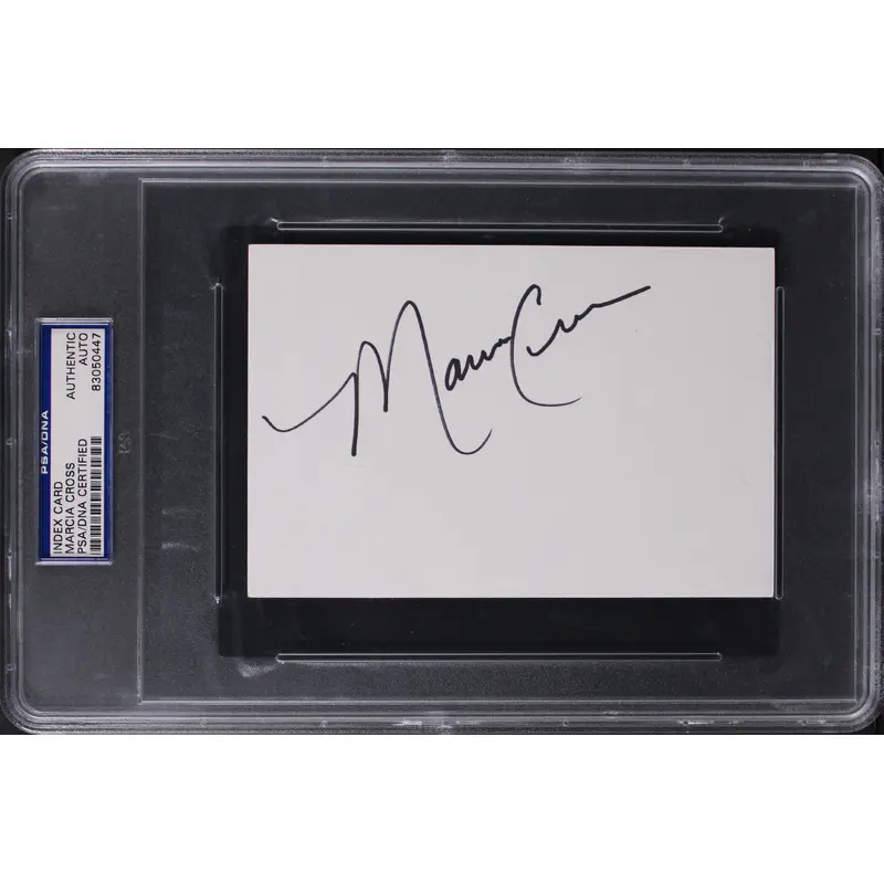 Marcia Cross Desperate Housewives Authentic Signed 4x6 Index Card PSA/DNA Slab
