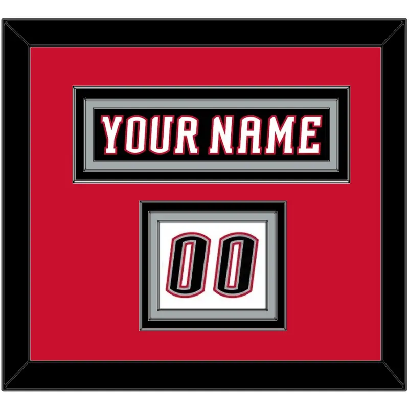 Buffalo Nameplate & Number (Shoulder) - Home White (1996-2006) - Triple Mat 3