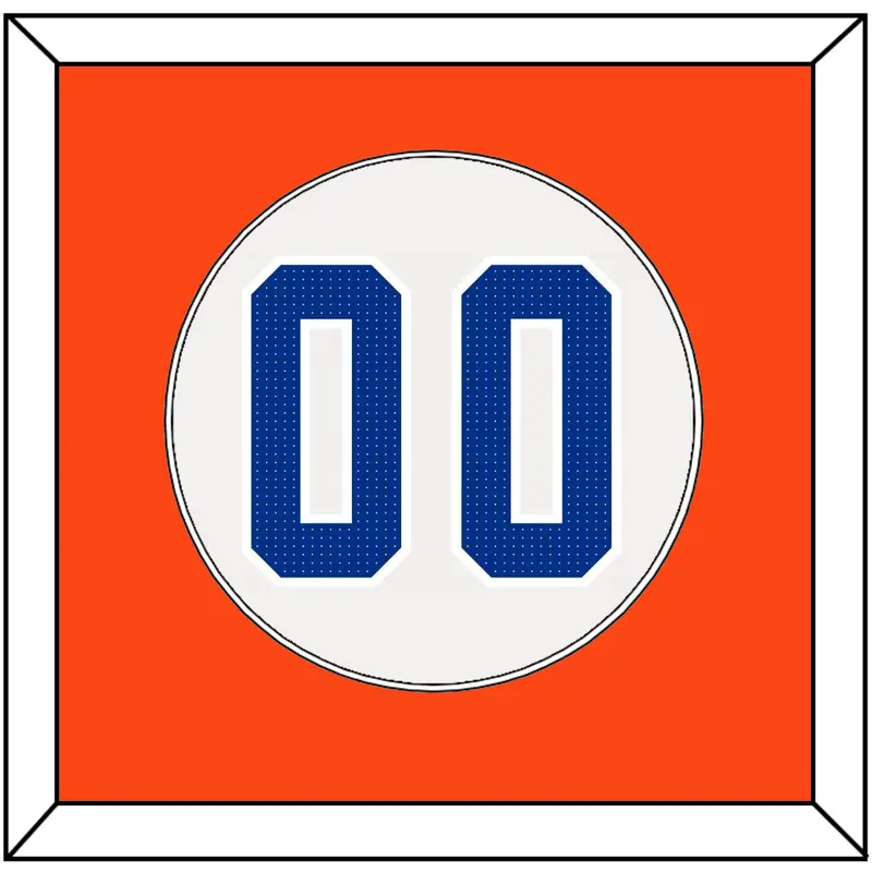 Florida Baseball Number - Home White - Single Mat 1
