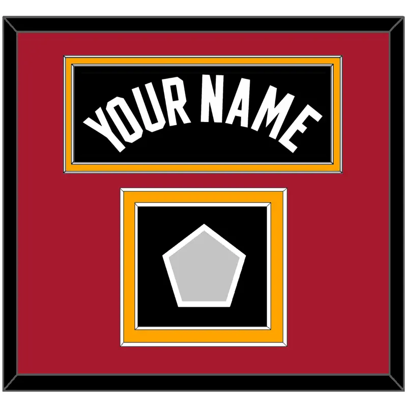 Miami Name & Finals Patch - Road Black (1999-2008) - Double Mat 3
