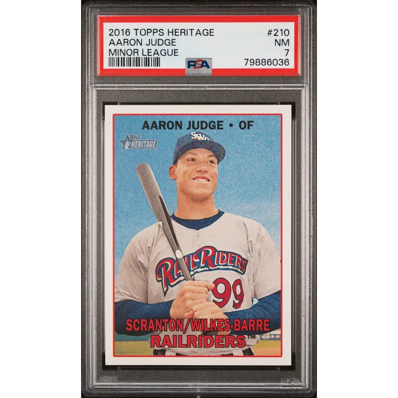 Aaron Judge 2016 Topps Heritage Minor League #210 PSA 7 Near Mint 6036