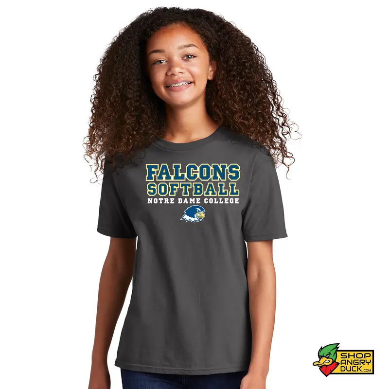 Notre Dame College Falcons Softball Youth T-Shirt 004