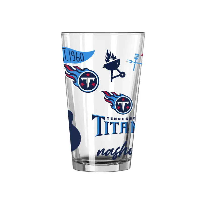 Tennessee Titans 16oz Native Pint Glass