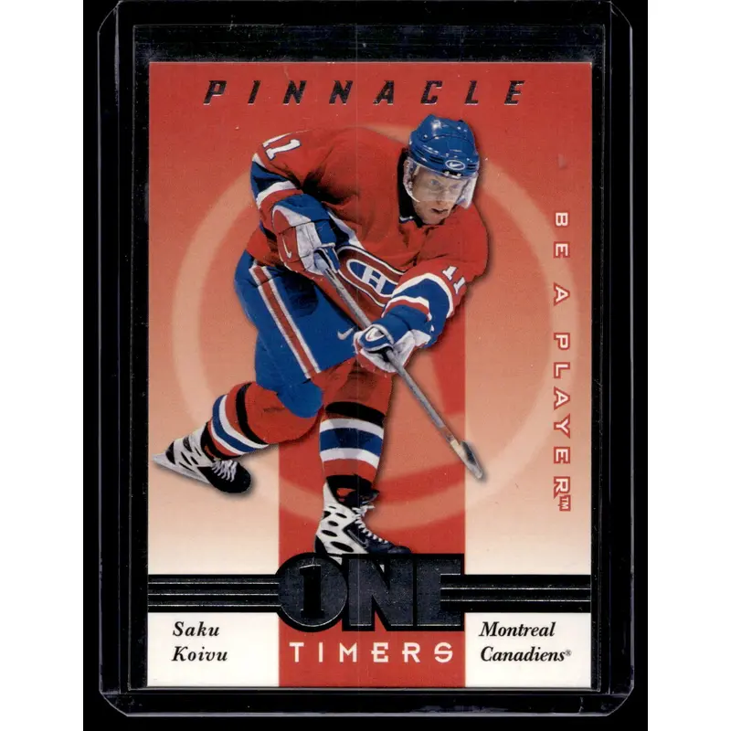 1997-98 Pinnacle Be A Player - One Timers - Saku Koivu #14