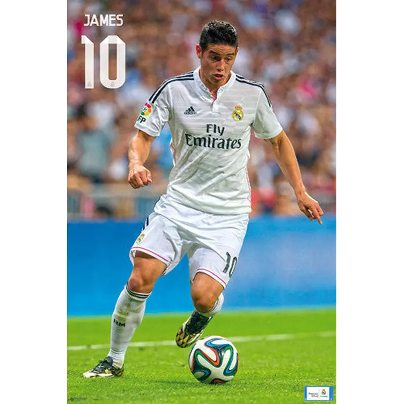 James Rodriguez "Game Night" Real Madrid CF Official La Liga Soccer Poster - G.E. (Spain)
