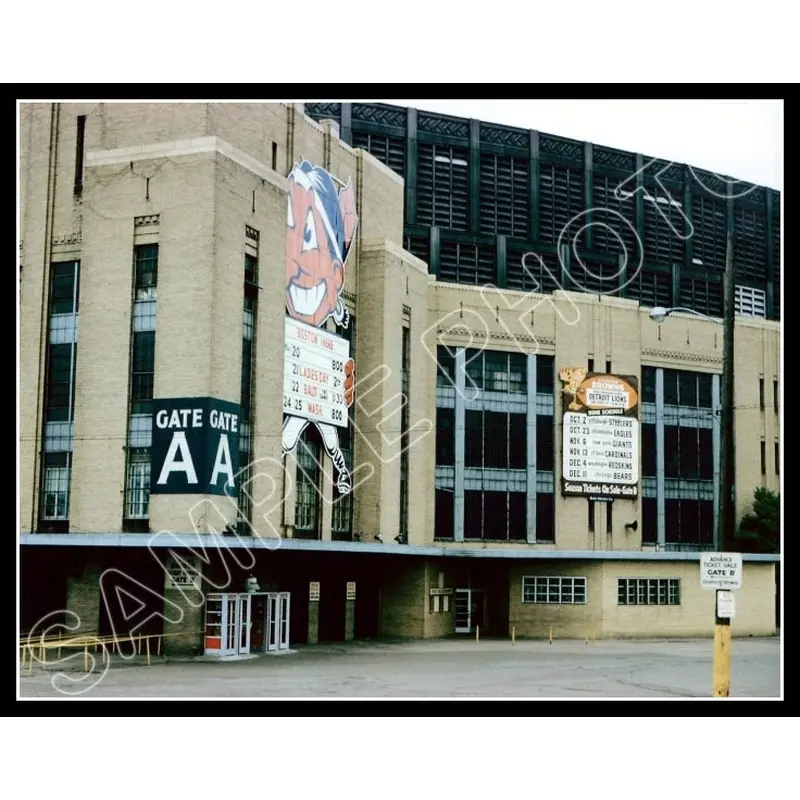 1960 Cleveland Municipal Stadium 11X14 Photo - Indians Browns - 1047