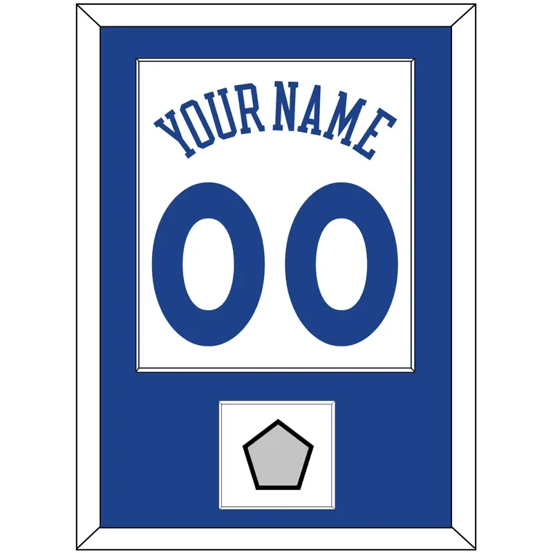Golden State Name & Number With Finals Patch - Home White (2010-2019) - Single Mat 1
