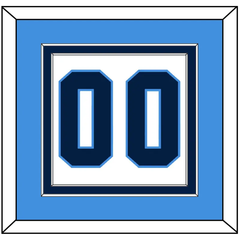 Pittsburgh Number (Back) - Home White (1977-1980) - Double Mat 3