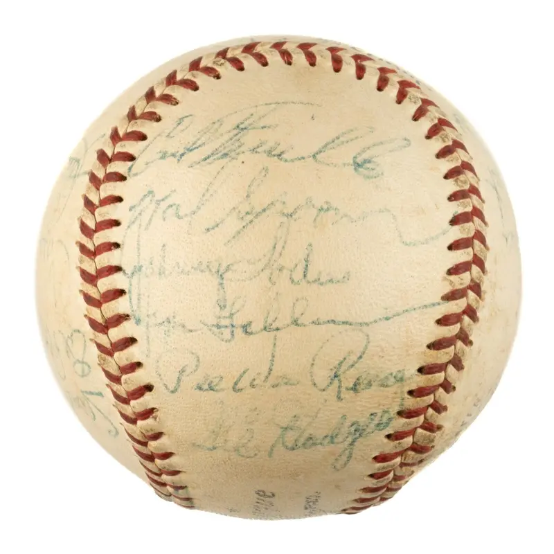 1955 Brooklyn Dodgers World Series Champs Team Signed Baseball