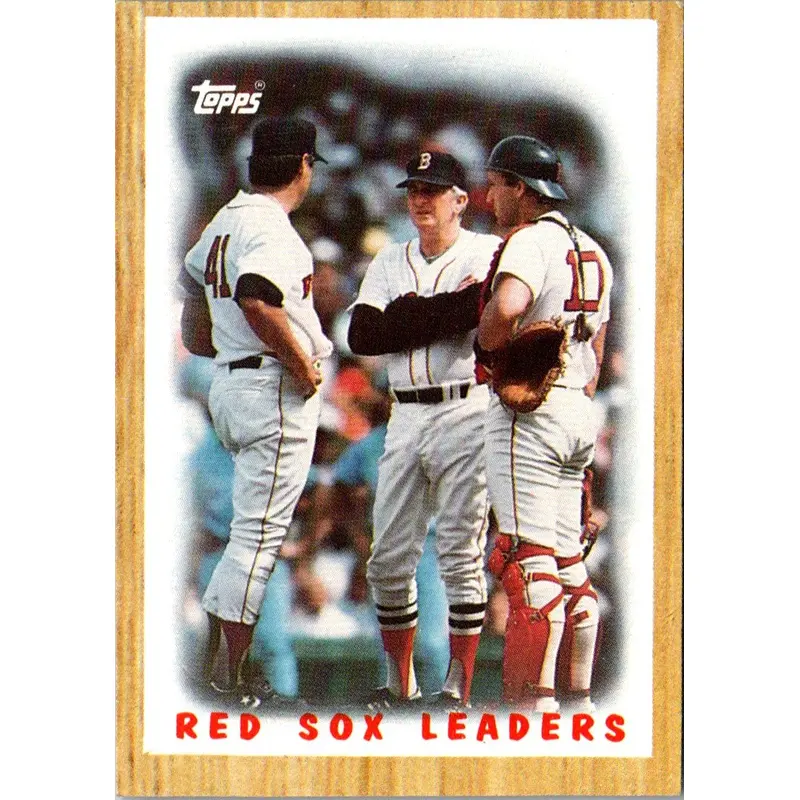 1987 Topps Red Sox Leaders #306