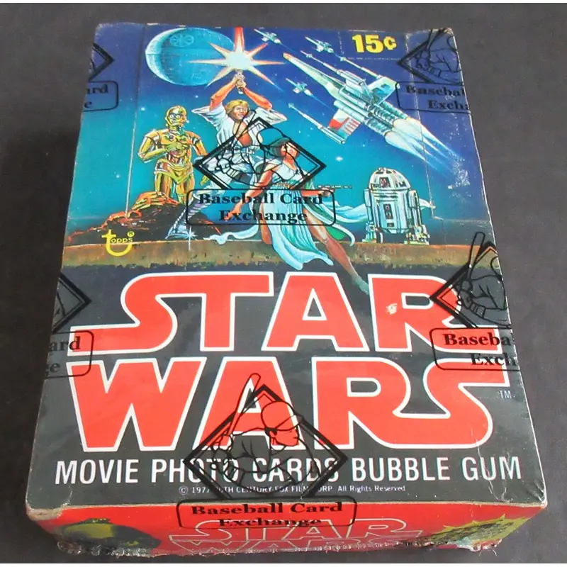 1977 Topps Star Wars Unopened Series 1 Wax Box (BBCE) (X1366)