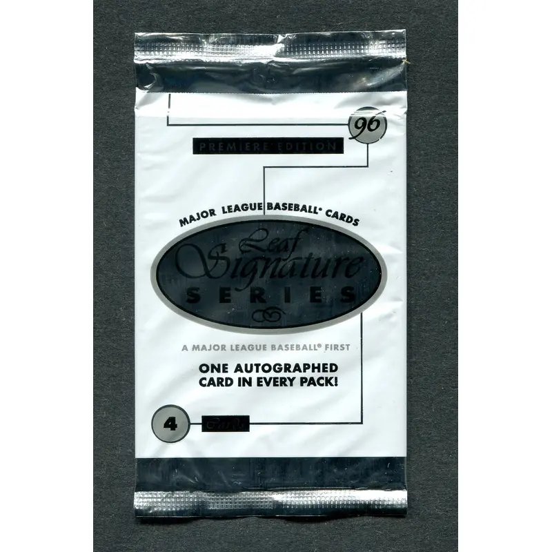 1996 Leaf Signature Series Baseball Premiere Edition Unopened Pack