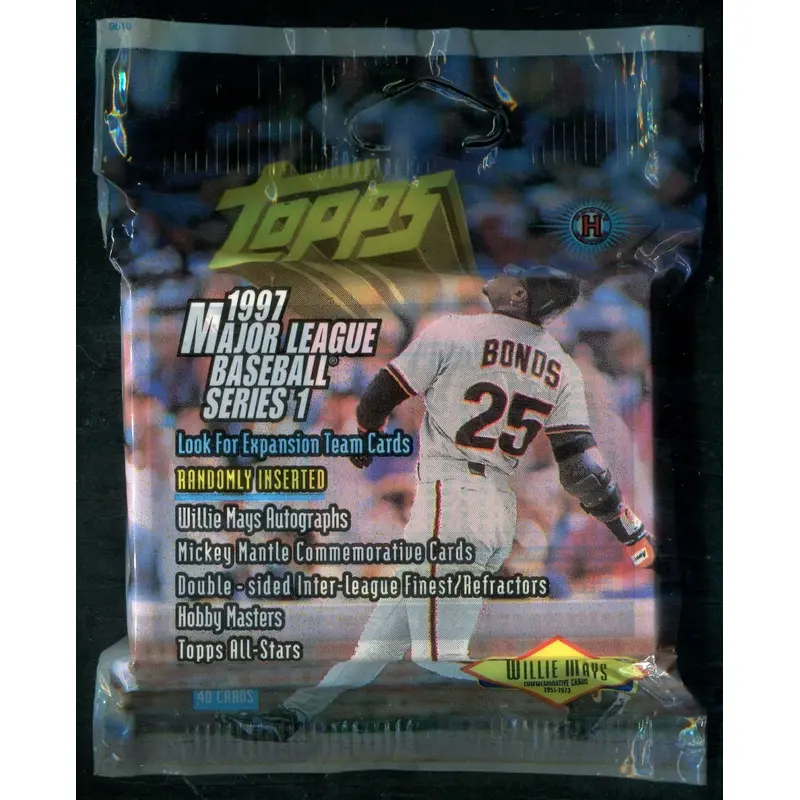 1997 Topps Baseball Unopened Series 1 Jumbo Pack (Hobby) (40)
