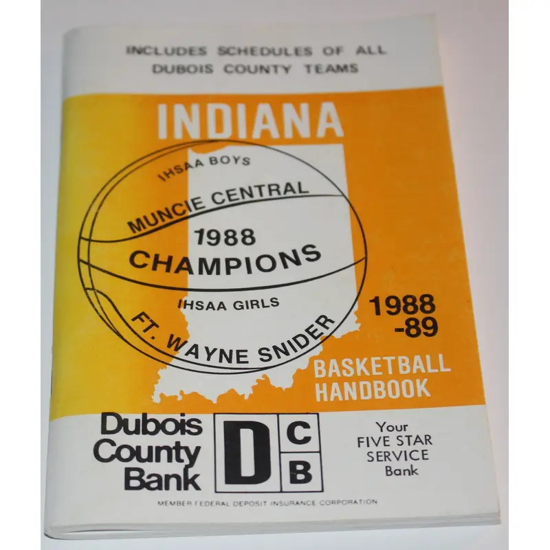 1988-89 Indiana Basketball Handbook
