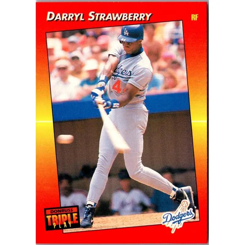1992 Triple Play Darryl Strawberry #187