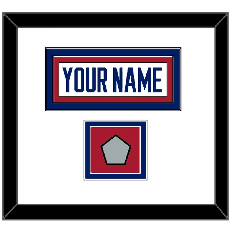 Montreal Nameplate & Stanley Cup Finals Patch - Home White (1984-1997) - Double Mat 1