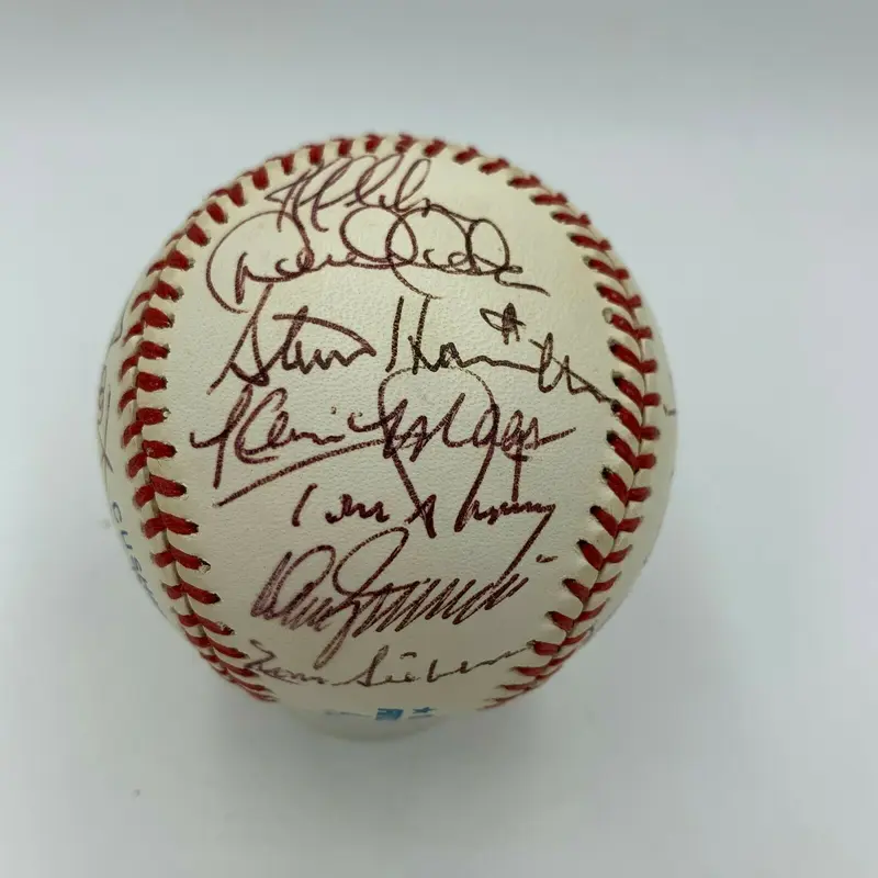 1996 New York Yankees World Series Champs Team Signed Baseball Derek Jeter JSA