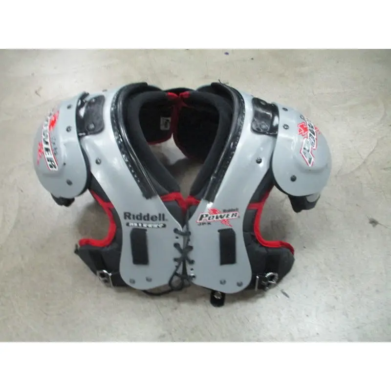 Used Riddell Power JPX Football Shoulder Pads w/ Back Plate Size Youth Medium
