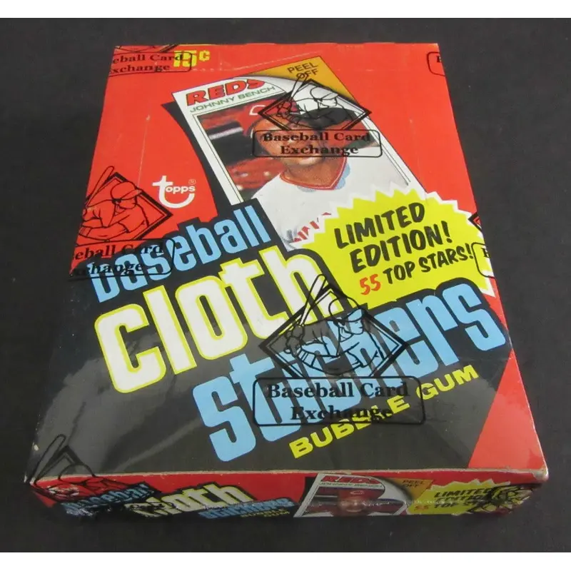 1977 Topps Baseball Cloth Stickers Unopened Wax Box (BBCE)