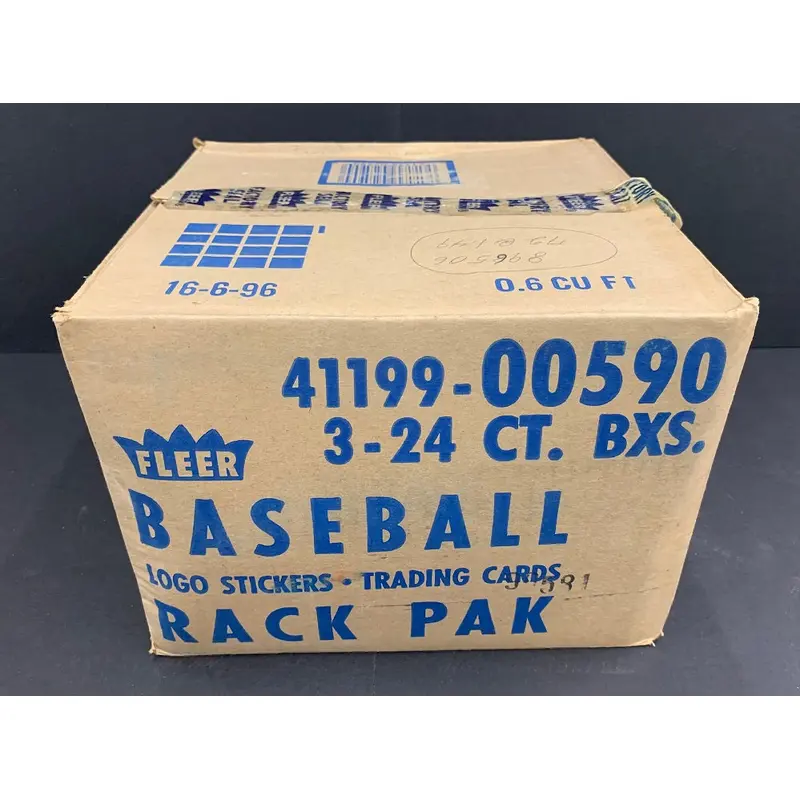 1989 Fleer Baseball Unopened Rack Case (3 Box) (Sealed) (Code 90581 ?)