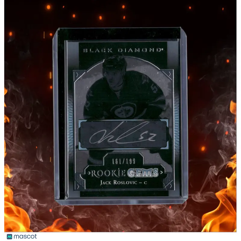 2017-18 Upper Deck Black Diamond Jack Roslovic Gems Rookie Auto 181/199 #RG-JR