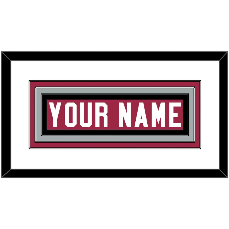 Arizona Nameplate - Home Red - Triple Mat 1
