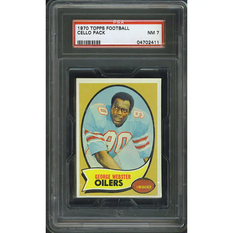 1970 Topps Football Unopened 1st Series Cello Pack PSA 7