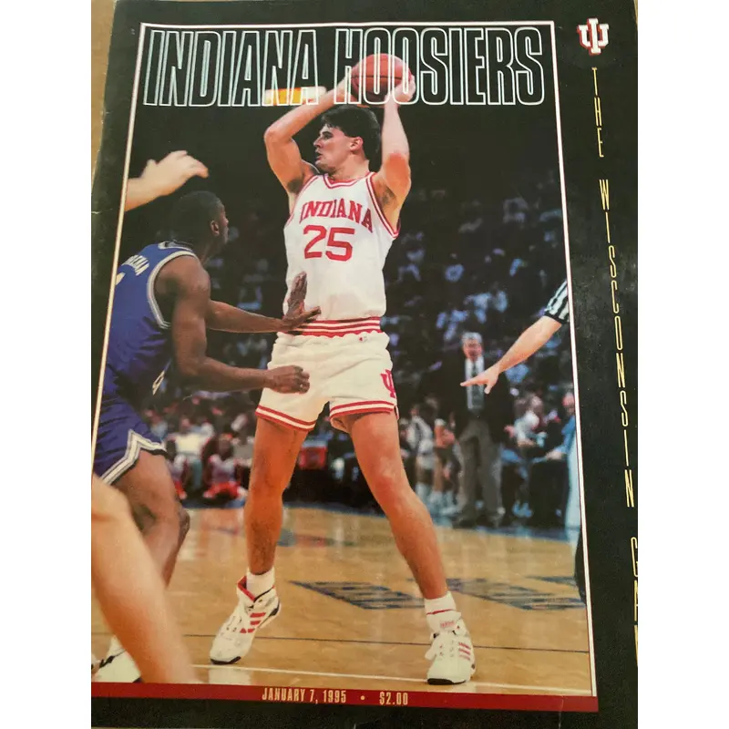 1995 Wisconsin vs Indiana University  Basketball Program