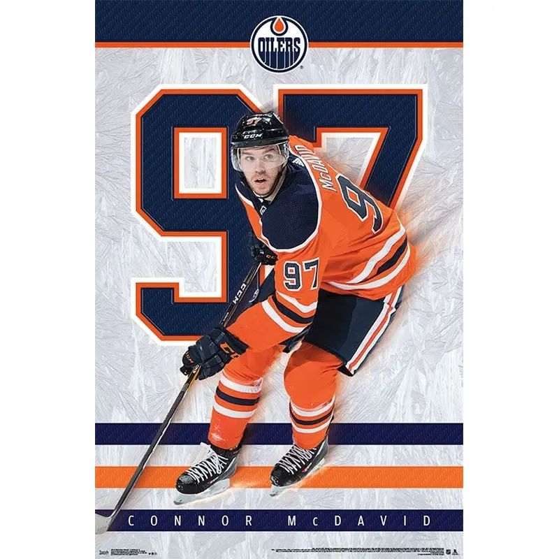 Connor McDavid "97 Magic" Edmonton Oilers NHL Hockey Poster - Trends International 2018