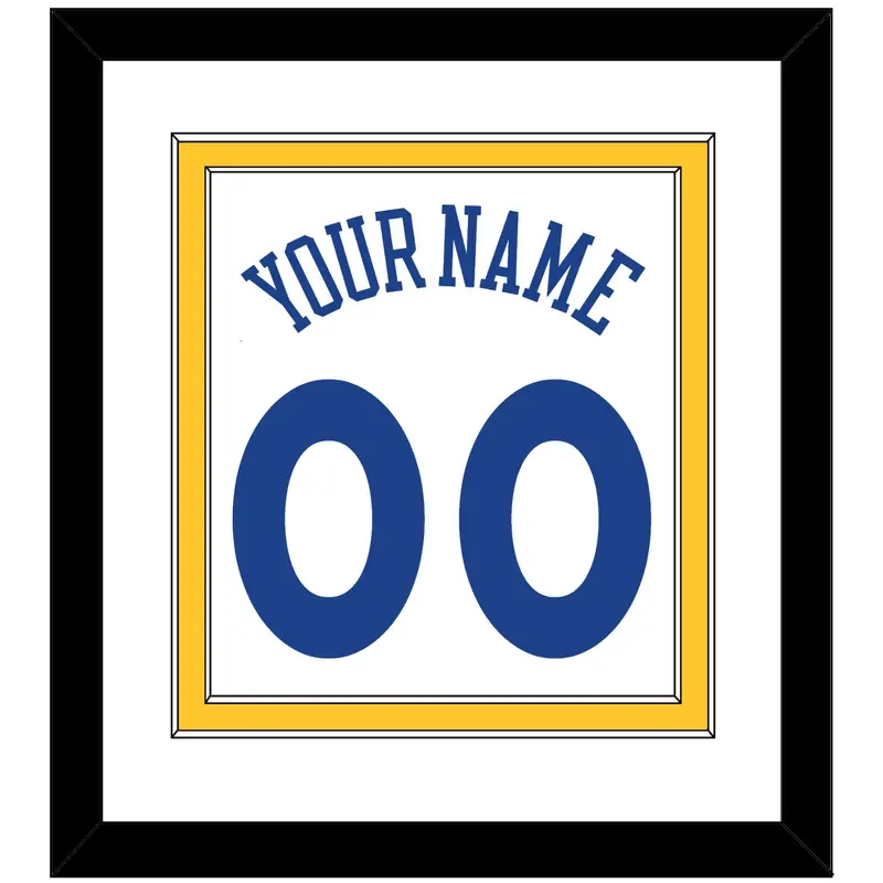 Golden State Name & Number - Home White (2010-2019) - Double Mat 1