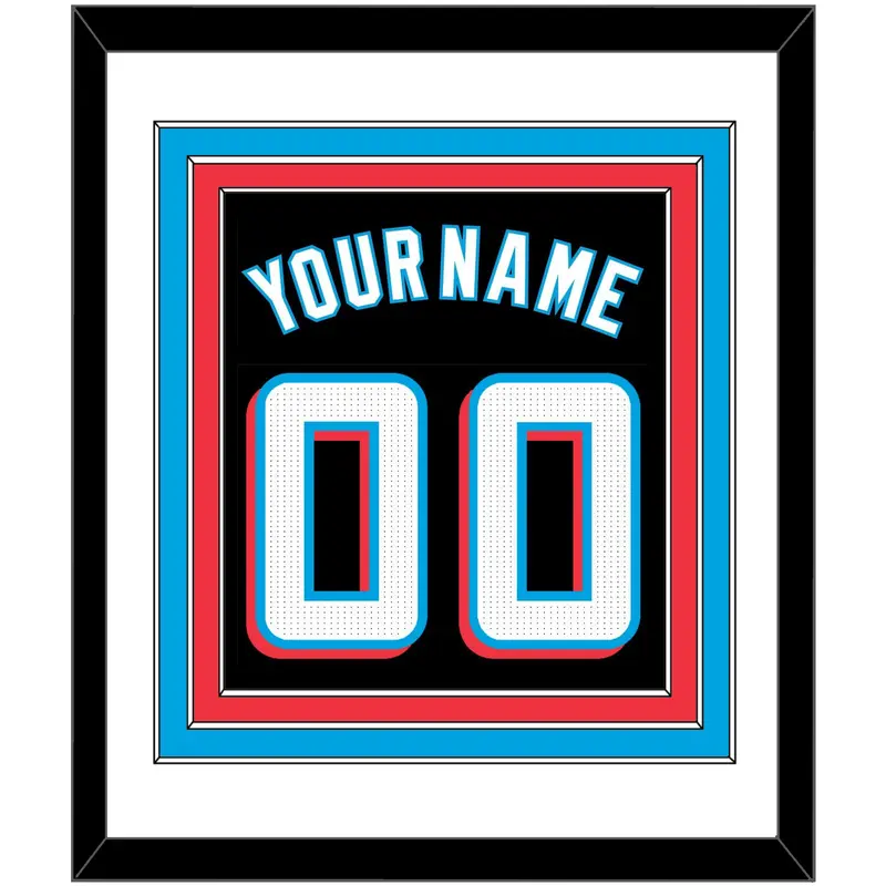 Miami Name & Number - Alternate Black - Triple Mat 1