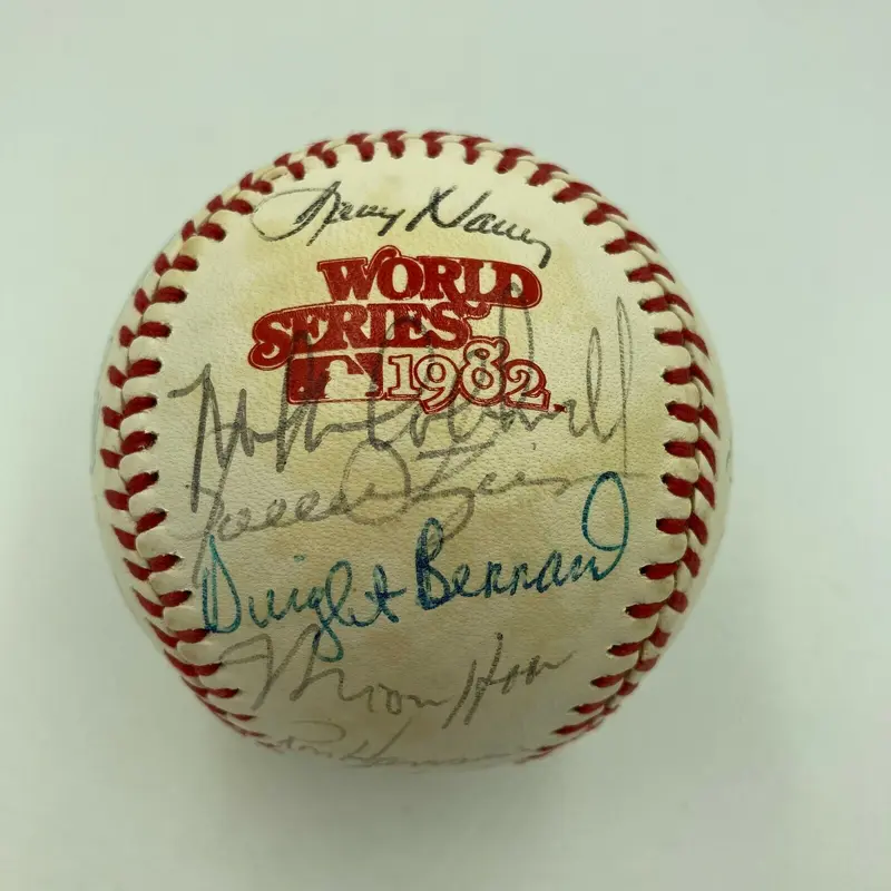 1982 Milwaukee Brewers AL Champs Team Signed World Series Baseball With JSA COA