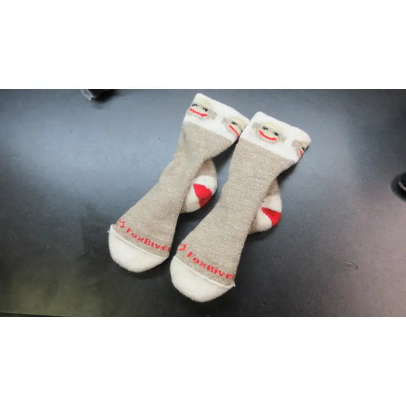 Used Fox River Red Heel Sock Monkey Socks Size Youth