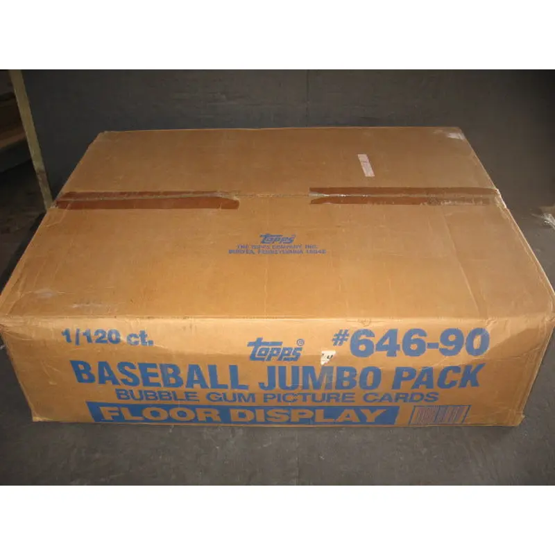 1990 Topps Baseball Jumbo Case (120 Count)