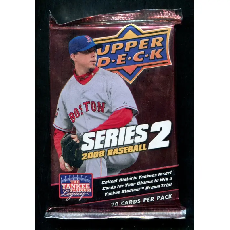 2008 Upper Deck Baseball Unopened Series 2 Jumbo Pack (20 Cards)