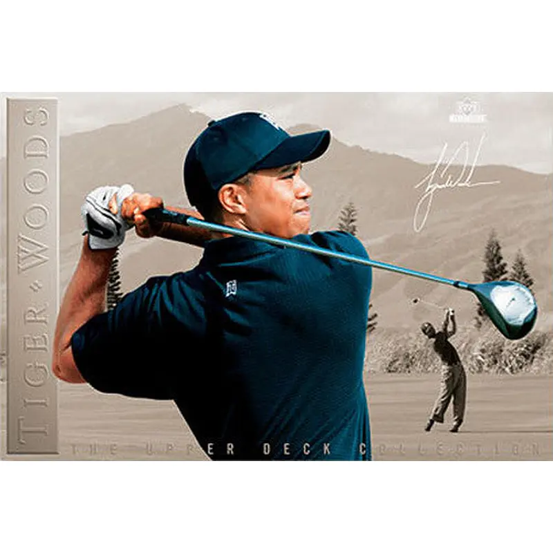 Tiger Woods "Determination" PGA Golf Poster - Upper Deck