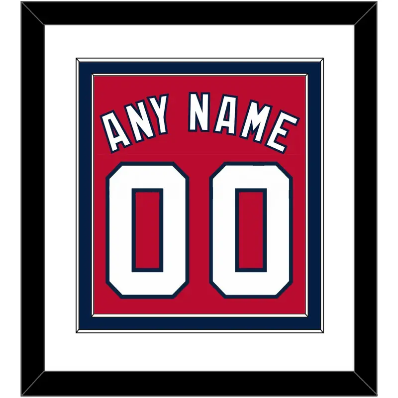Washington Name & Number - Alternate Red - Double Mat 1