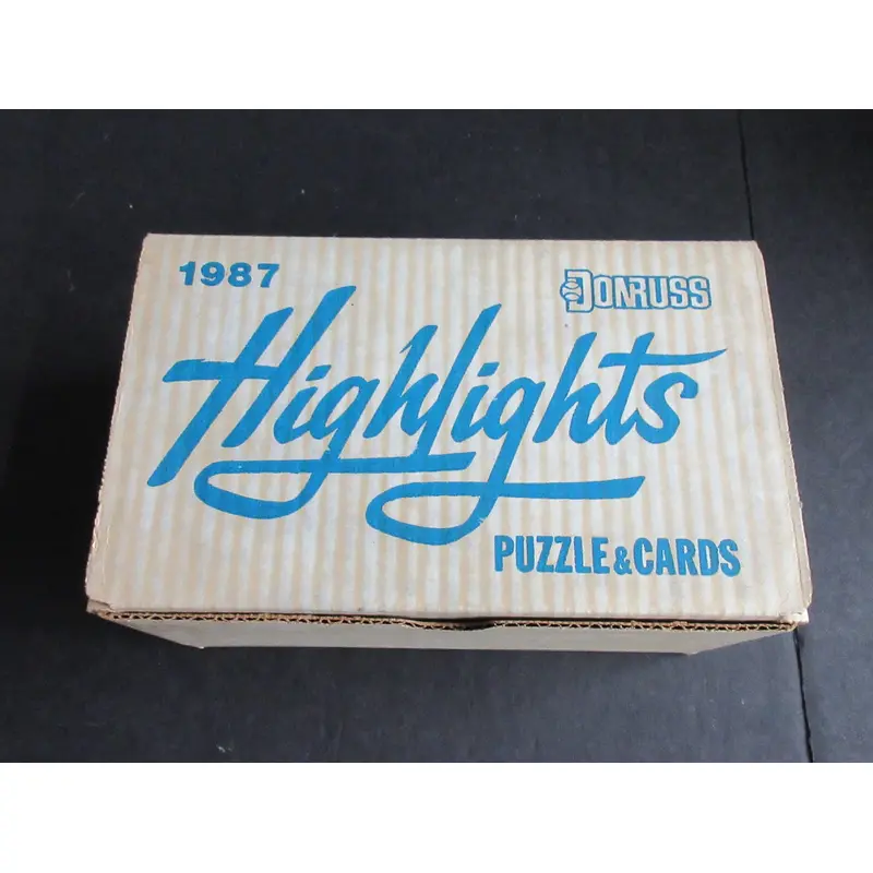 1987 Donruss Baseball Highlights Factory Set Box (15 Sets)