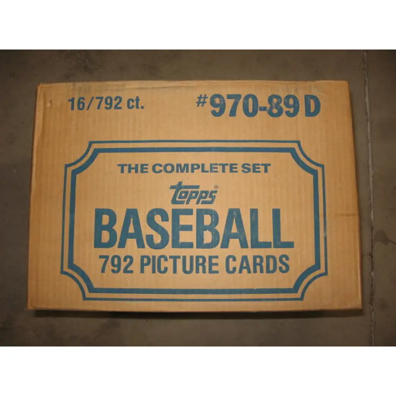 1989 Topps Baseball Factory Set Case (RWB) (16 Sets)