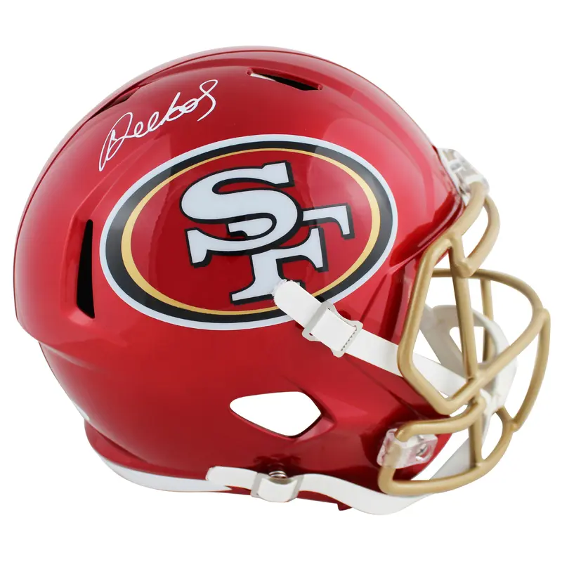 49ers Deebo Samuel Authentic Signed Flash Full Size Speed Rep Helmet JSA Witness