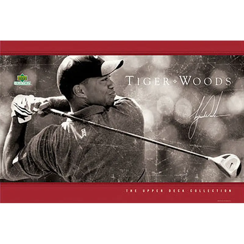 Tiger Woods "Driven" PGA Golf Poster - Upper Deck