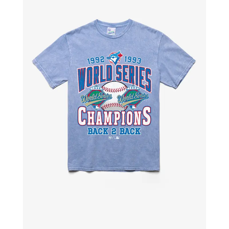 TORONTO BLUE JAYS COOPERSTOWN WORLD SERIES LOCKER '47 VINTAGE TUBULAR TEE