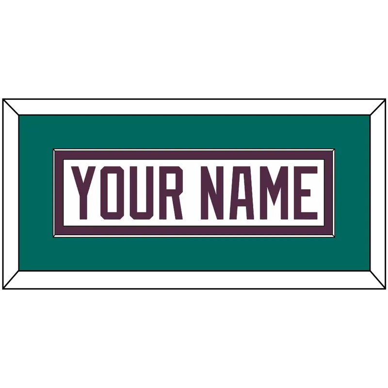 Anaheim Nameplate - Home White (1993-2006) - Single Mat 3