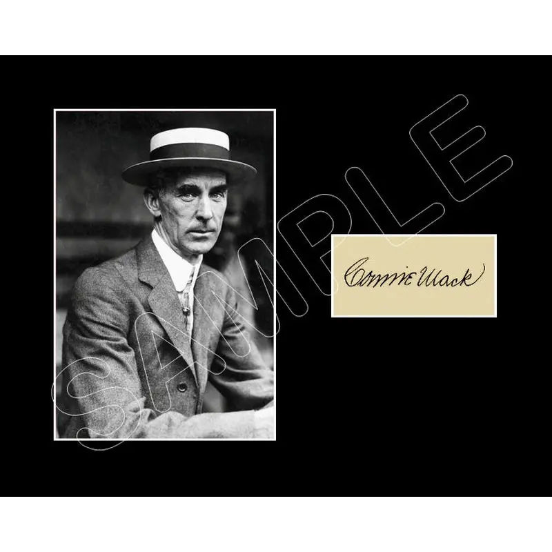 Connie Mack Matted Photo Display 8X10 - Philadelphia Athletics A's- 485