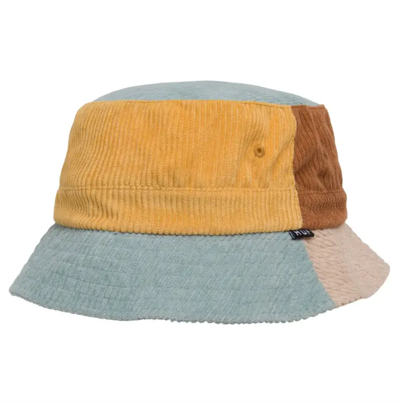 Multi Panel Cord Bucket Hat - Light Blue