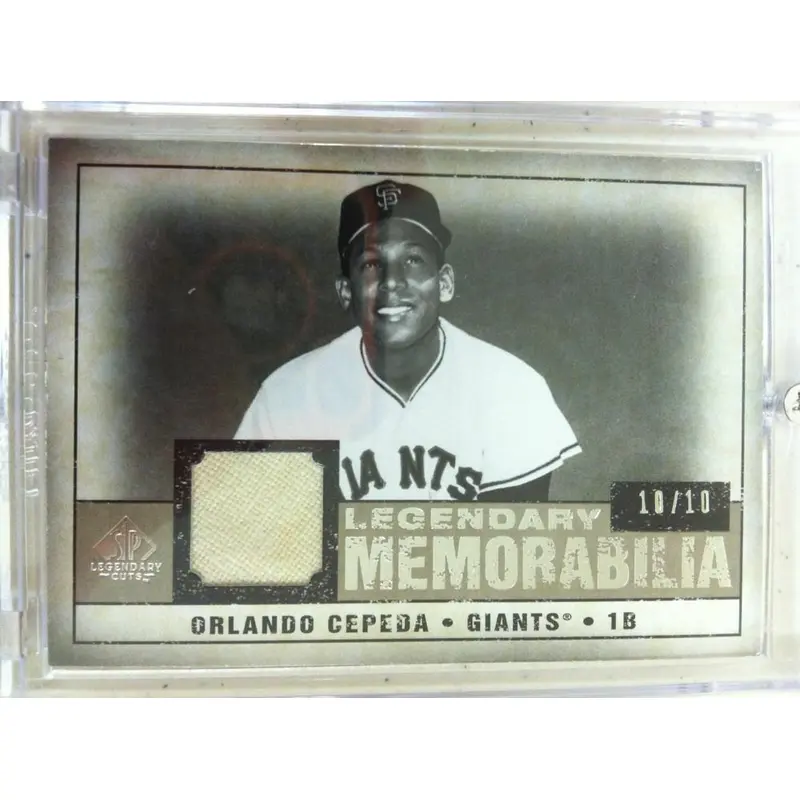 2008 SP LEGENDARY CUTS ORLANDO CEPEDA JERSEY CARD #D 10/10=EBAY 1/1 LAST ONE