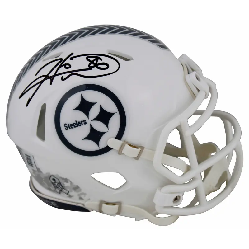 Steelers Hines Ward Signed Salute To Service III Speed Mini Helmet BAS Witnessed