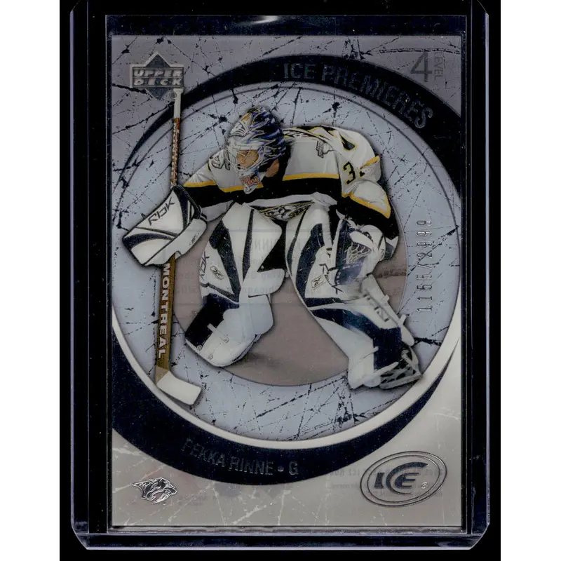 2005-06 Upper Deck Ice - Ice Premieres - Pekka Rinne #251 /2999 RC