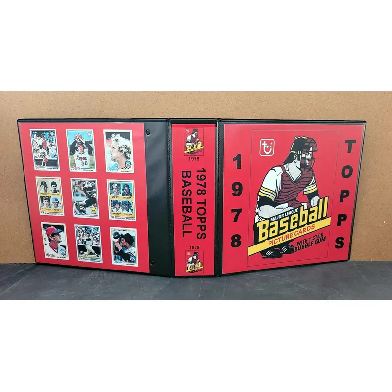 1978 Topps Baseball Cards Custom Made Album Binder 3 Sizes - 3584