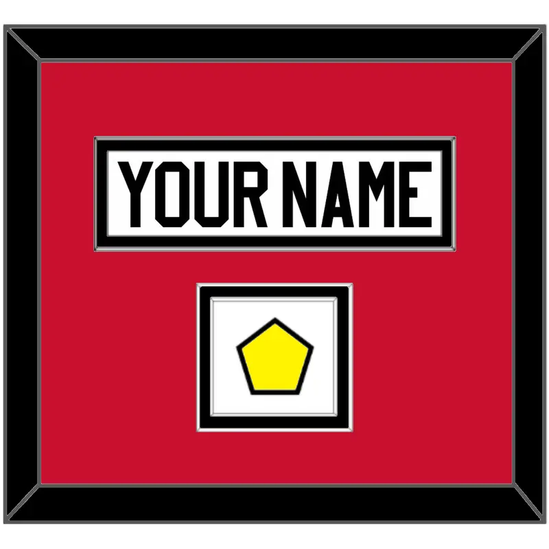 Chicago Nameplate & Logo Jersey Patch - Road White - Double Mat 2
